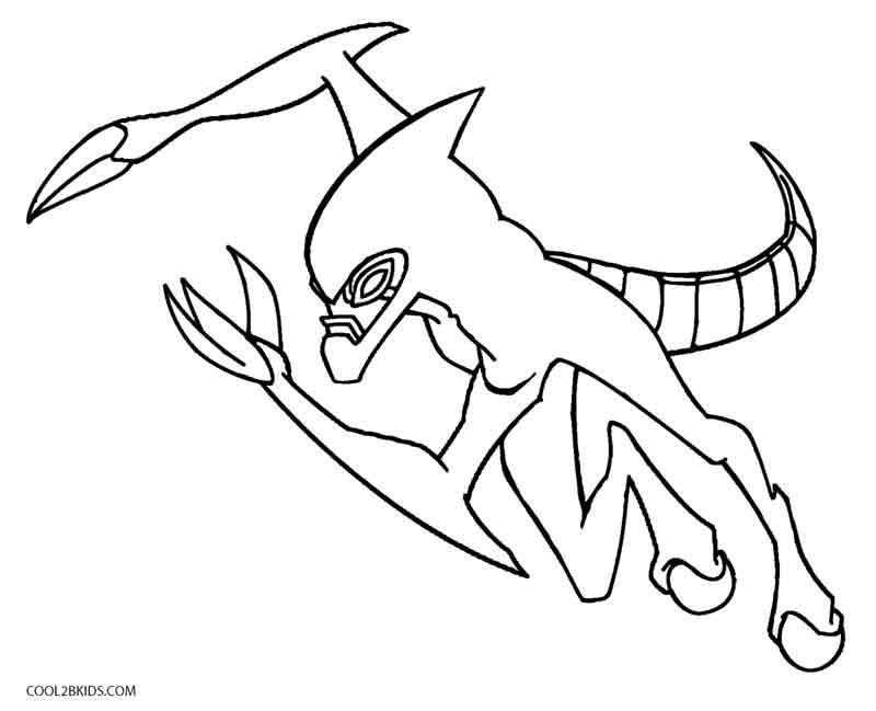 Printable Ben Ten Coloring Pages For Kids