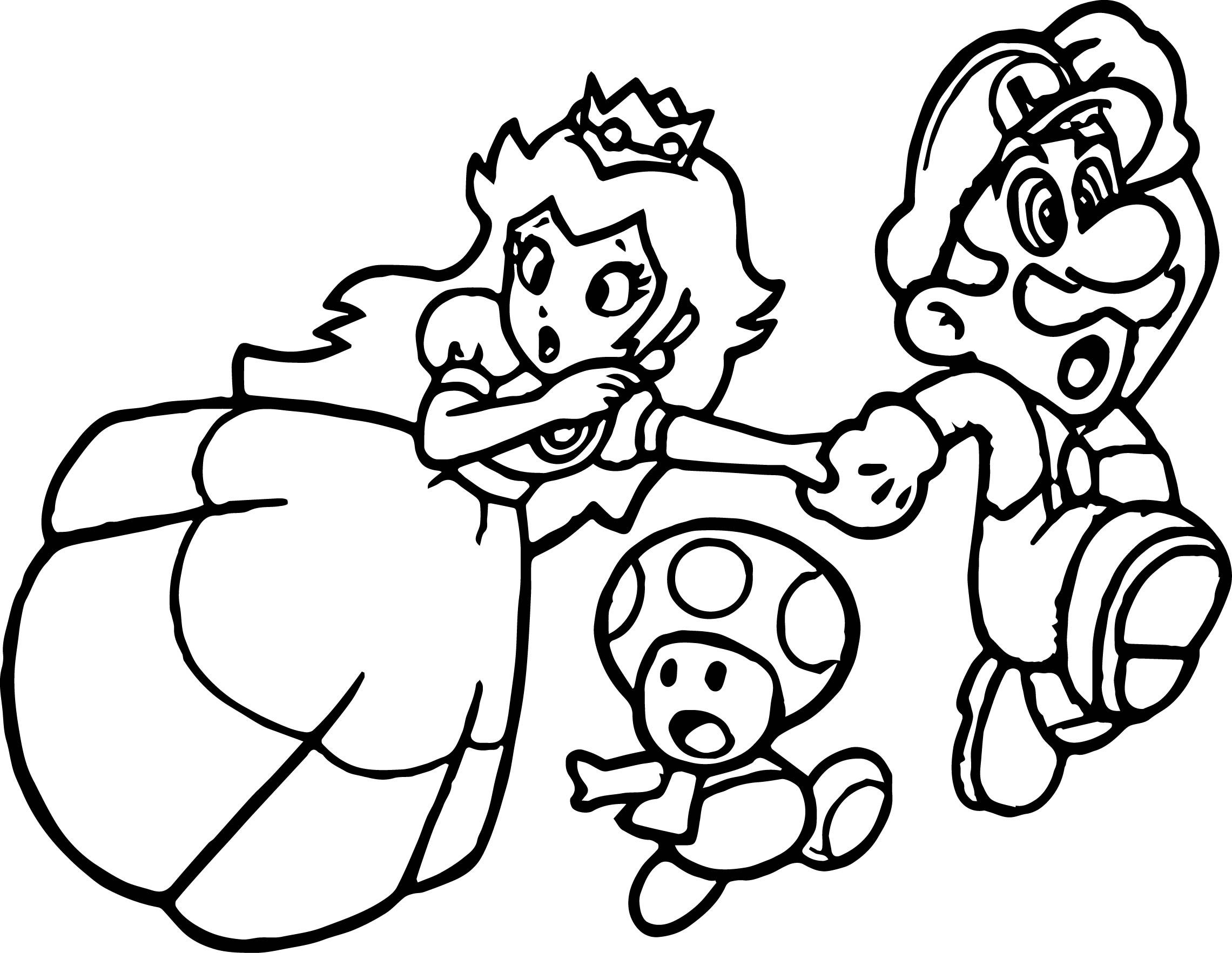 Super Mario Princess Mushroom Coloring Page With Pages Yoshi Colouring  Odyssey Bros Kart Party Pictures Free Printable And Luigi To — oguchionyewu