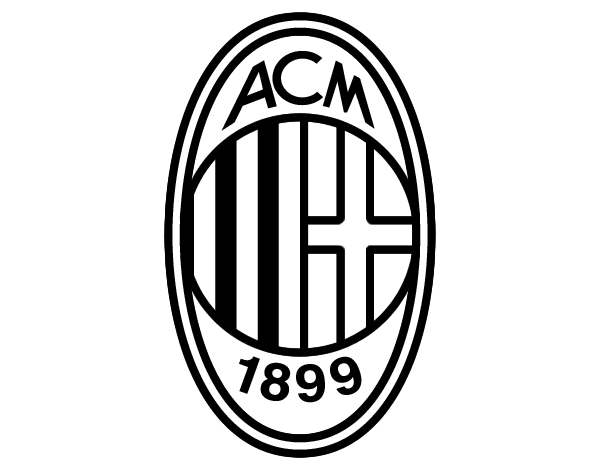 AC Milan crest coloring page - Coloringcrew.com
