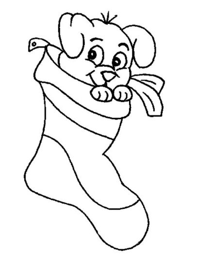 Christmas Stocking Coloring Pages - Part 1
