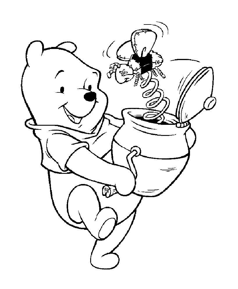 Winnie the Pooh coloring pages to download - Winnie The Pooh Kids Coloring  Pages