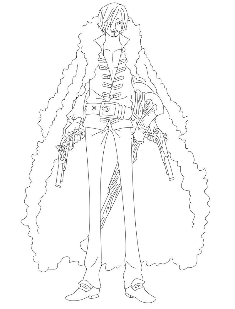 Printable Vinsmoke Sanji Coloring Pages - Anime Coloring Pages