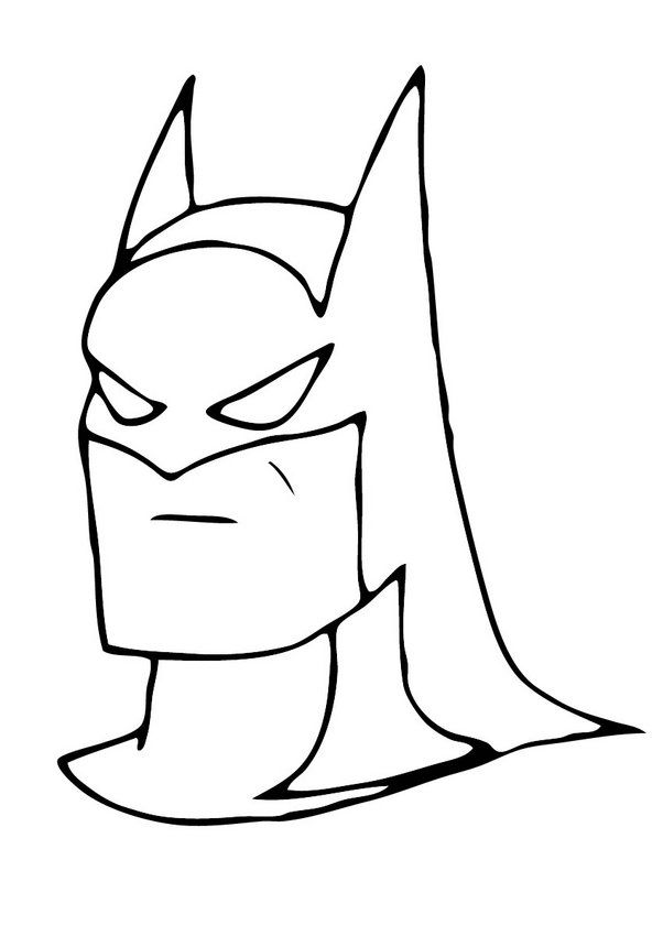 Coloring page of the Mask of Batman. More free coloring pages on  hellokids.com | Batman coloring pages, Coloring pages, Printable batman logo