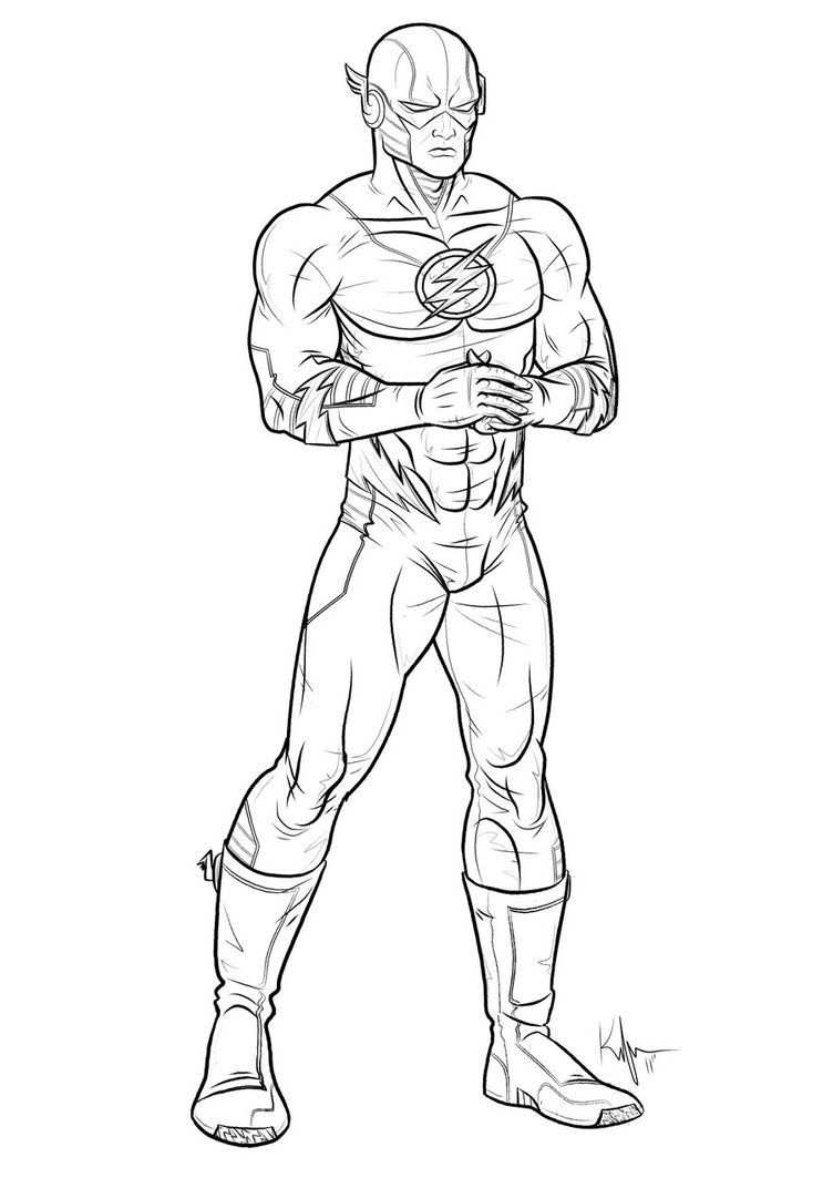The Flash Coloring Page