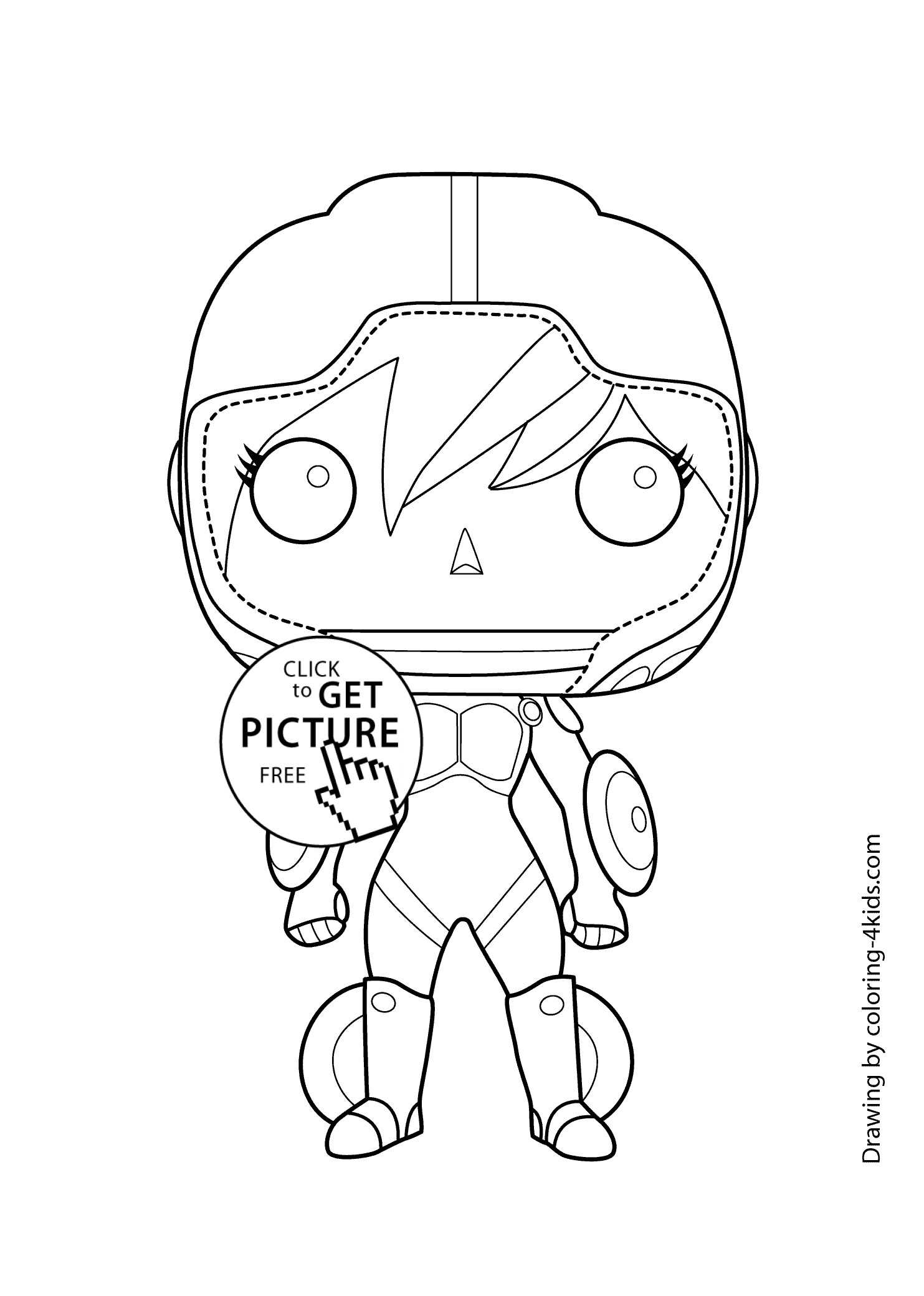 Big hero Gogo Tomago coloring page for kids, printable free. Big ...