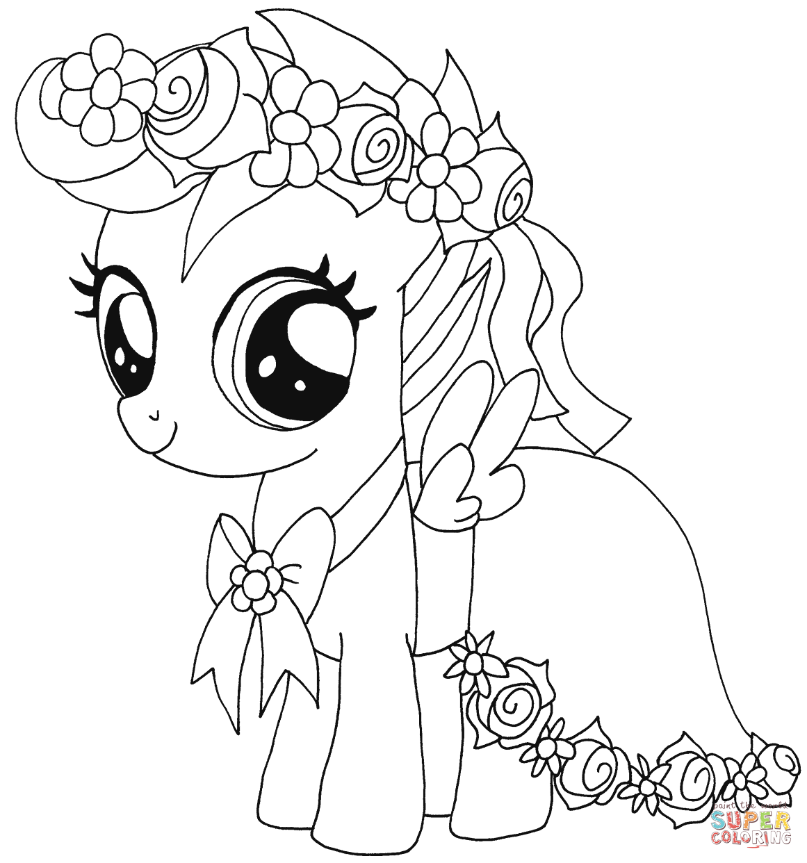 My Little Pony Scootaloo coloring page | Free Printable Coloring Pages
