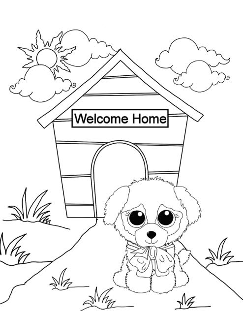 Beanie Boo Penguin Coloring Pages
