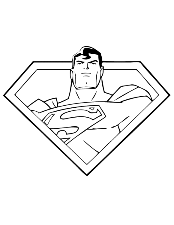Heroes Superman Coloring Pages For Kids Printable | Super Heroes ...