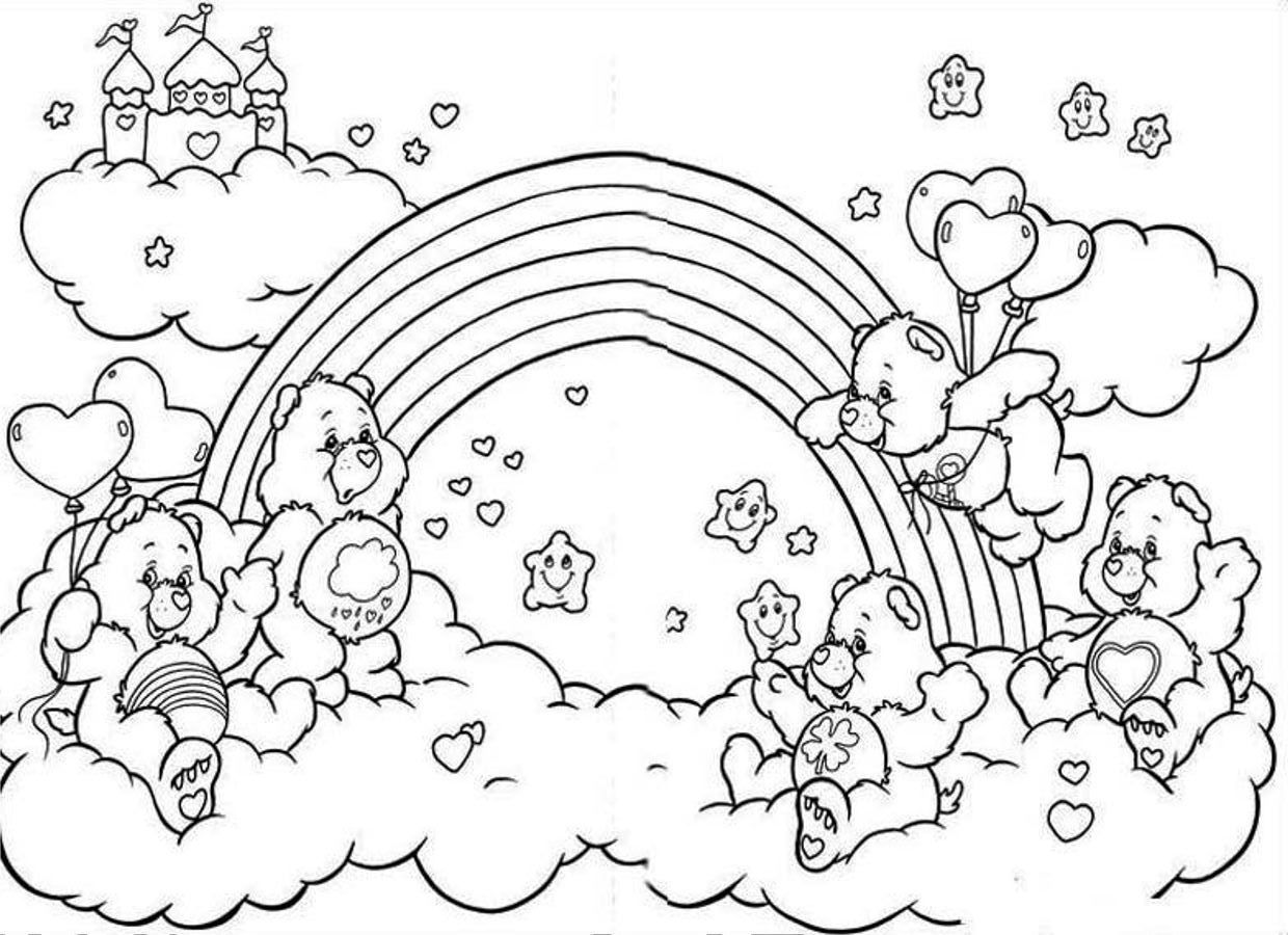 Rainbow Coloring Pages and Book | UniqueColoringPages