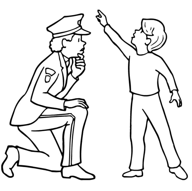 Family, People and Jobs Coloring Pages