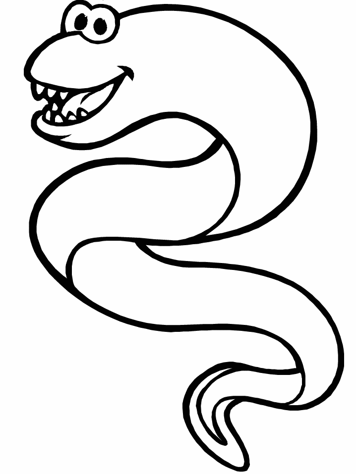 Ocean Eel2 Animals Coloring Pages & Coloring Book