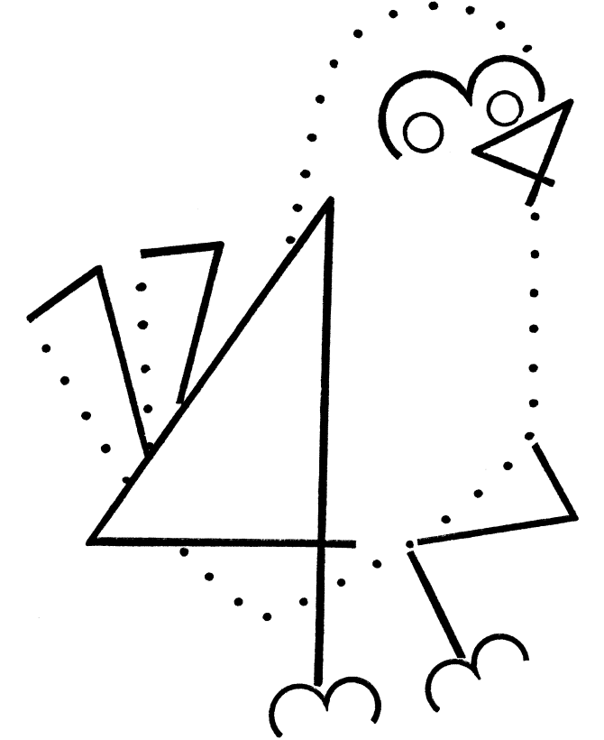 number dots coloring activity pages bird connect