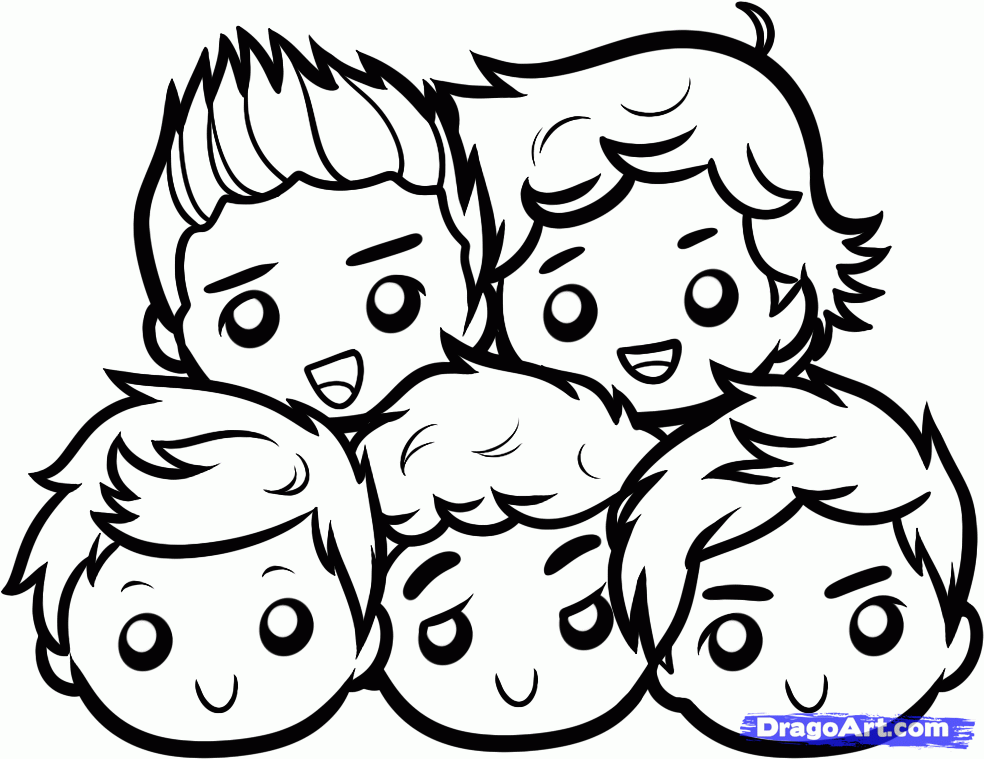 One Direction Coloring Pages - Free Printable Coloring Pages 