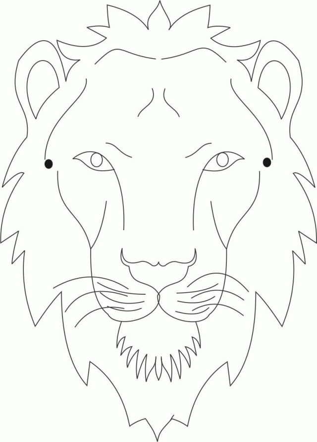 Lion Mask Coloring Page Download Printable Coloring Pages 175999 