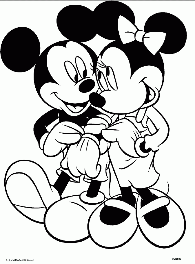 Mickey and Minnie Mouse Coloring Pages | Coloring Pages For Kids