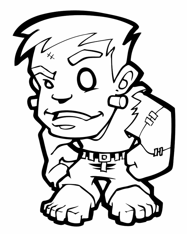 Frankenstein - Free Printable Coloring Pages