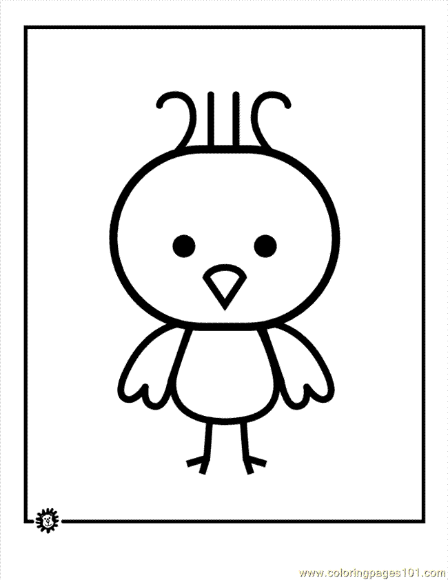 animal chick birds printable coloring page