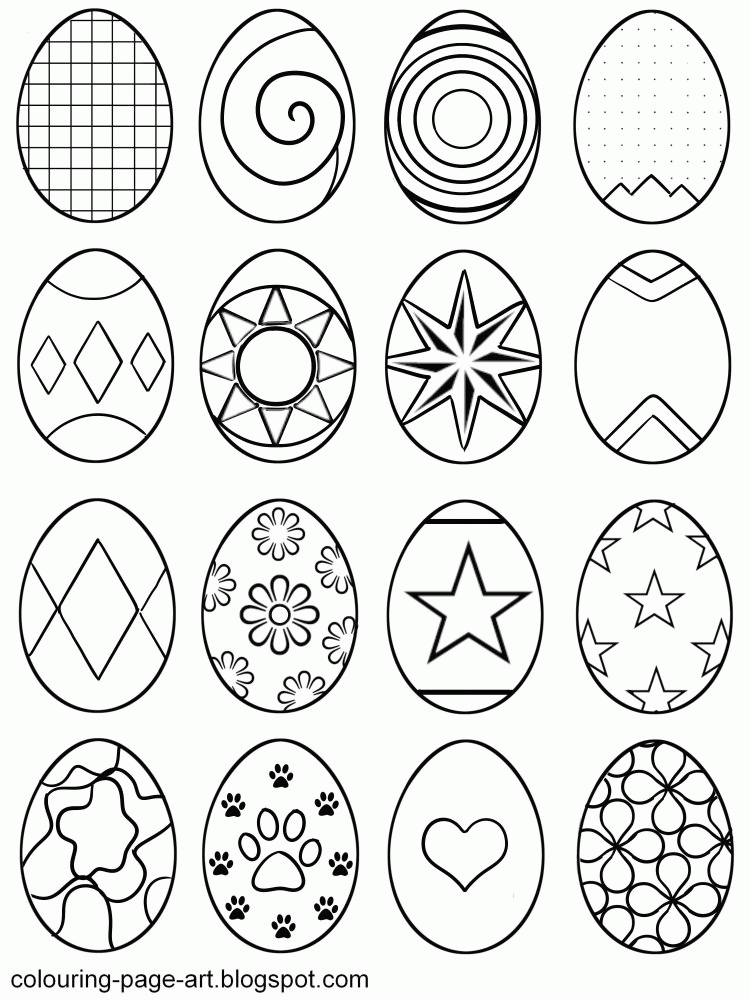 Symbol & Abstract Easter Eggs (Multiple Designs Per Sheet 