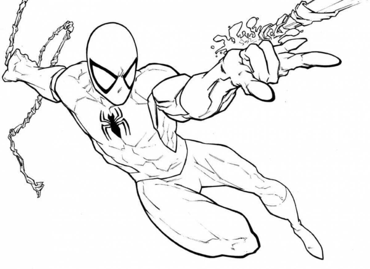 Spiderman Coloring Colouring Book Pages Print And Colour Spiderman 