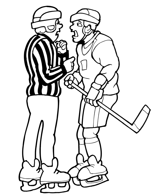 Hockey coloring pages 13 / Hockey / Kids printables coloring pages
