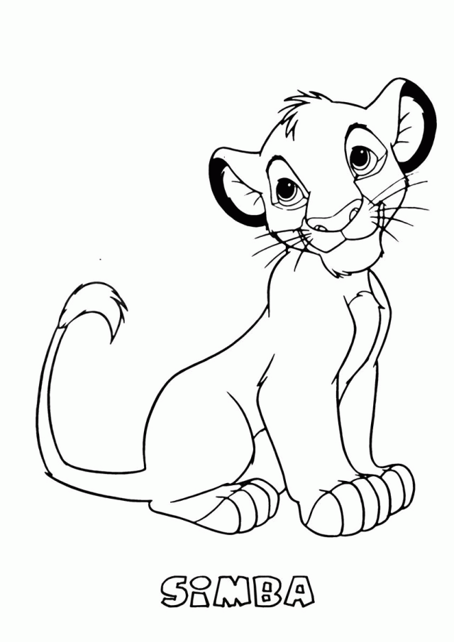 Lion King Pictures To Print Simba1 The Lion King Coloring Page 