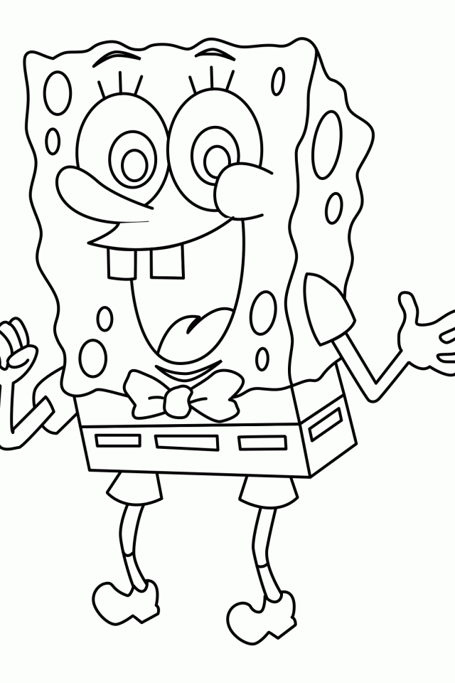 Free Spongebob Coloring Pages Printable1 640×960 #9518 Disney 