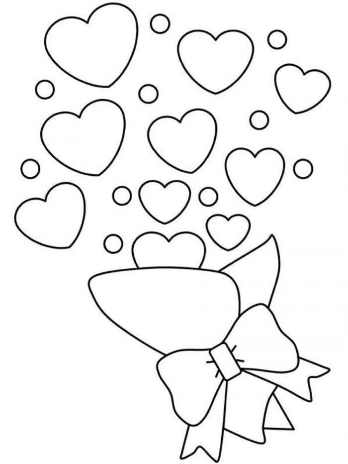 Heart Shaped Butterfly Coloring Pages