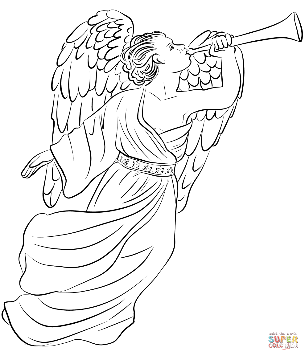Angel Gabriel coloring page | Free Printable Coloring Pages