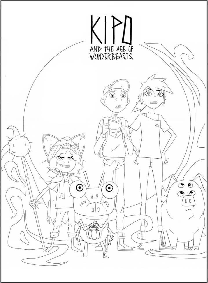 Kipo and the Age of Wonderbeasts Coloring Pages - Free Printable Coloring  Pages for Kids