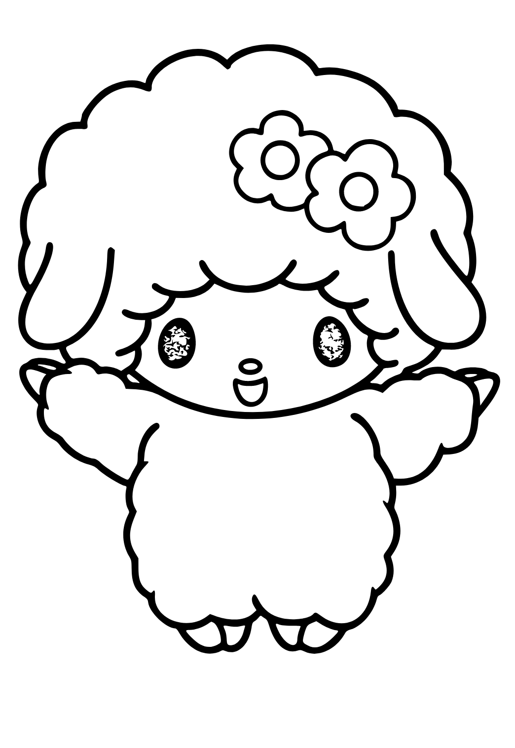 Free Printable My Melody Lamb Coloring Page, Sheet and Picture for Adults  and Kids (Girls and Boys) - Babeled.com