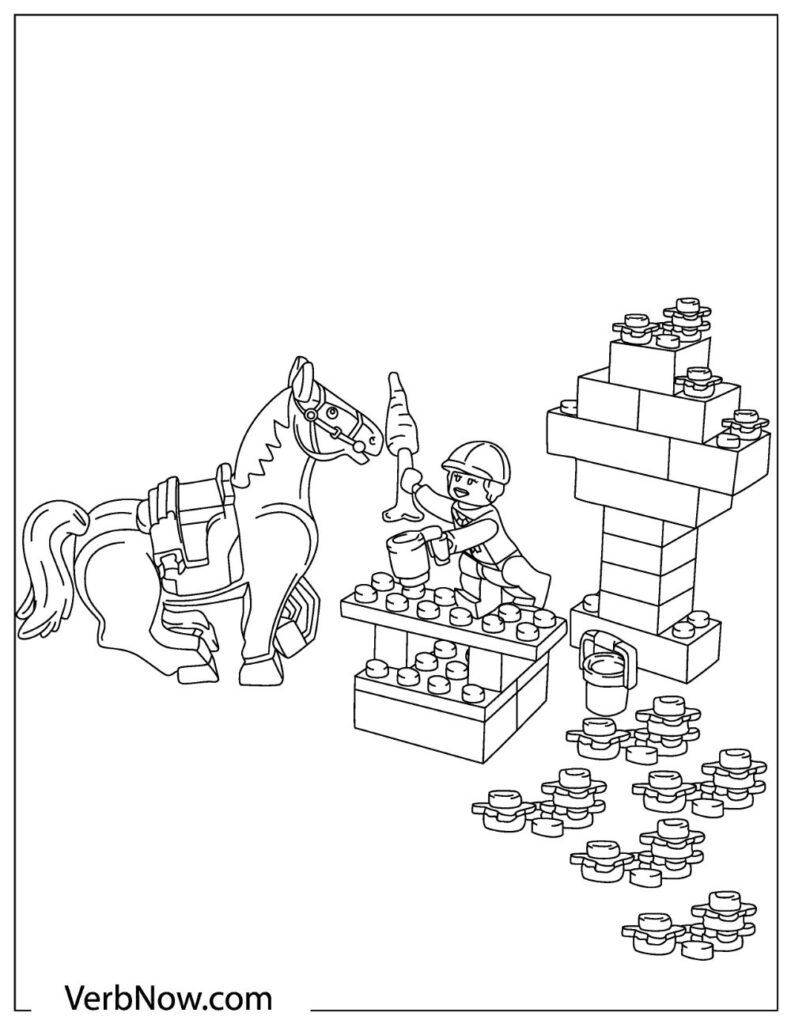Free LEGO Coloring Pages for Download (Printable PDF) - VerbNow