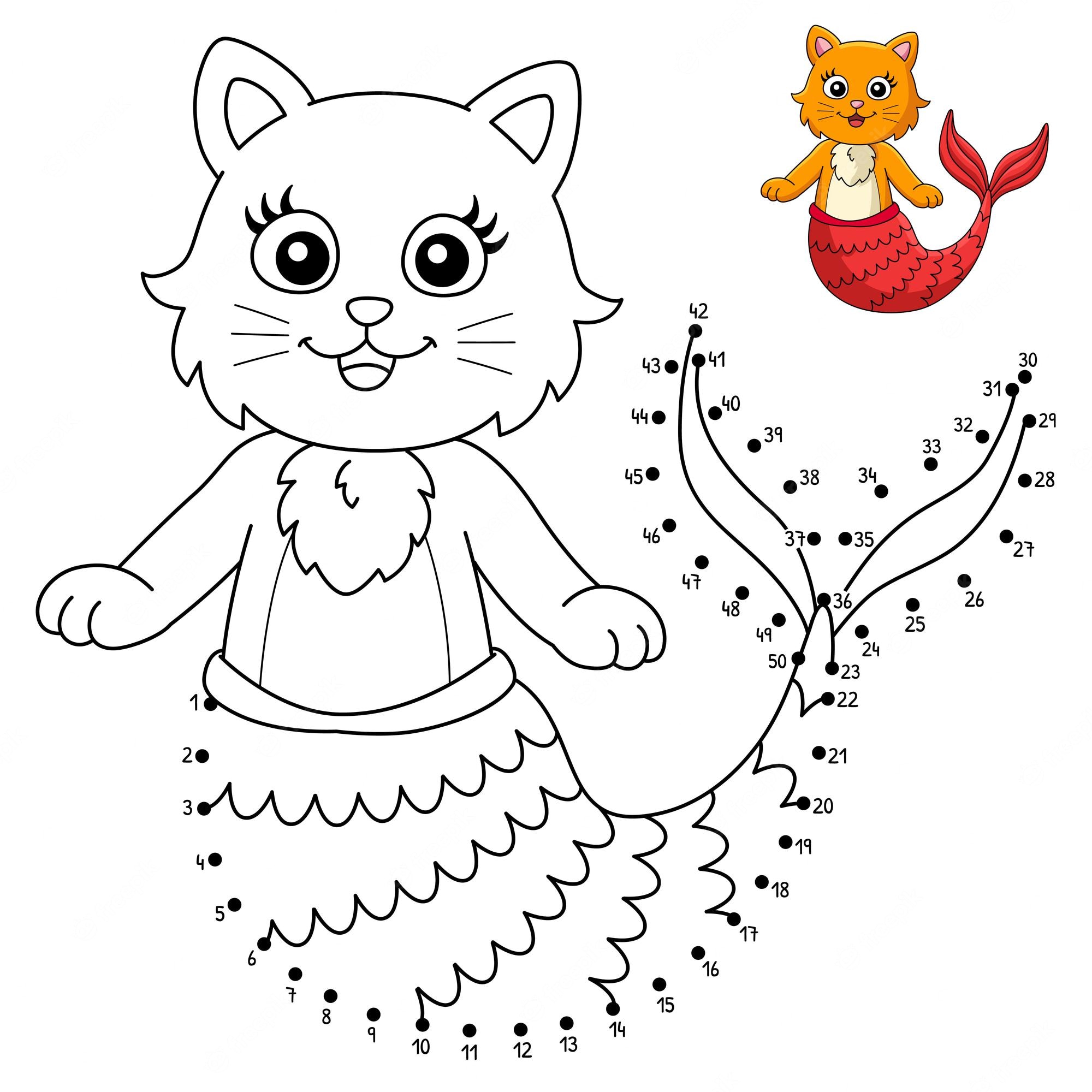Coloring Cats By Numbers Images - Free Download on Freepik