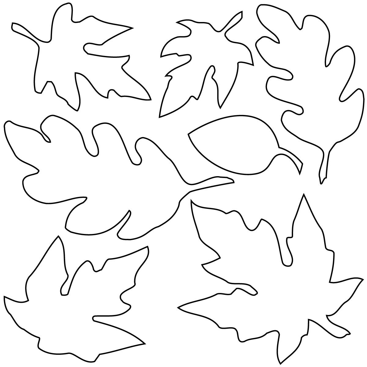 Fall Leaf Coloring Page - Coloring Page Photos