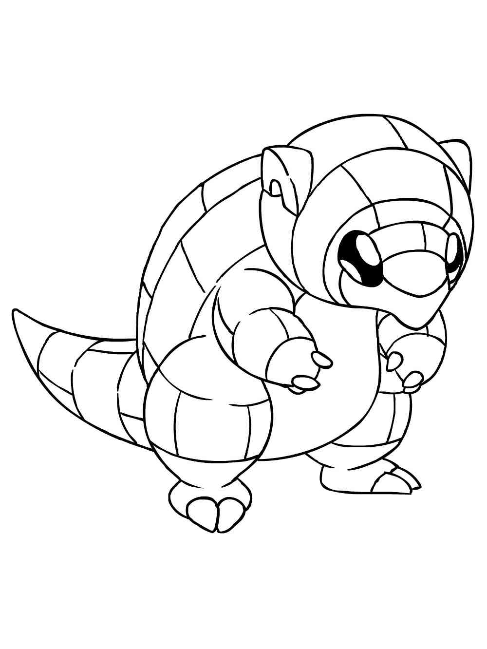 Pokemon Sandshrew coloring pages - Free ...