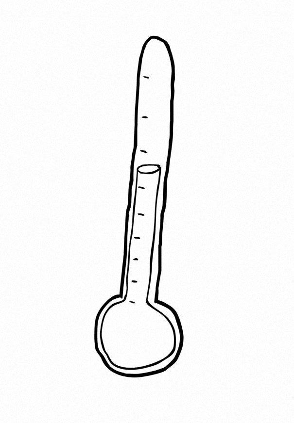 Coloring Page Thermometer - free printable coloring pages - Img 15169