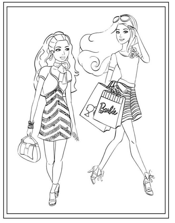 Fashion Girls Coloring Pages - Coloring Nation