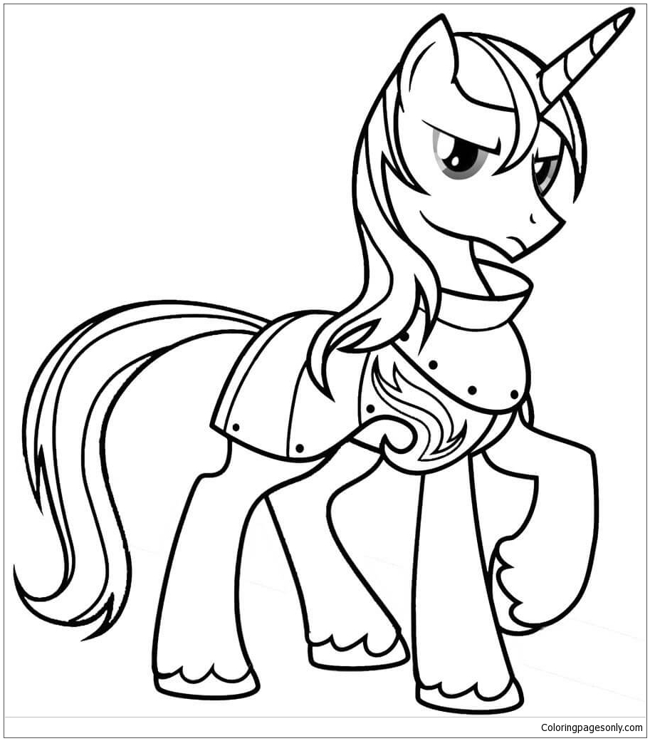 My Little Pony Shining Armor Coloring Pages - Cartoons Coloring Pages - Coloring  Pages For Kids And Adults