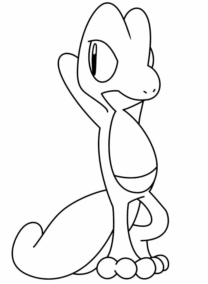 Treecko to Color Coloring Page - Free Printable Coloring Pages for Kids