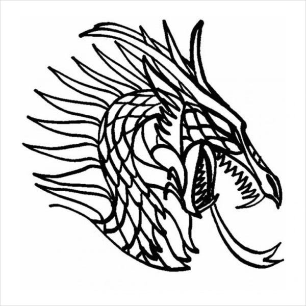 9+ Dragon Coloring Pages - Free PDF Format Download