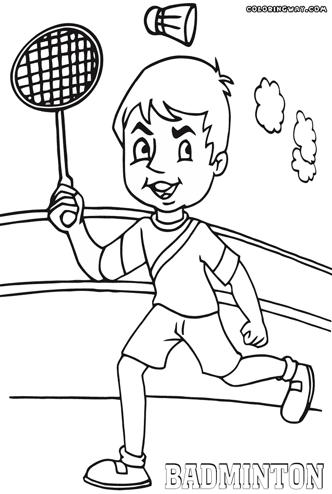 Badminton coloring pages | Coloring pages to download and print