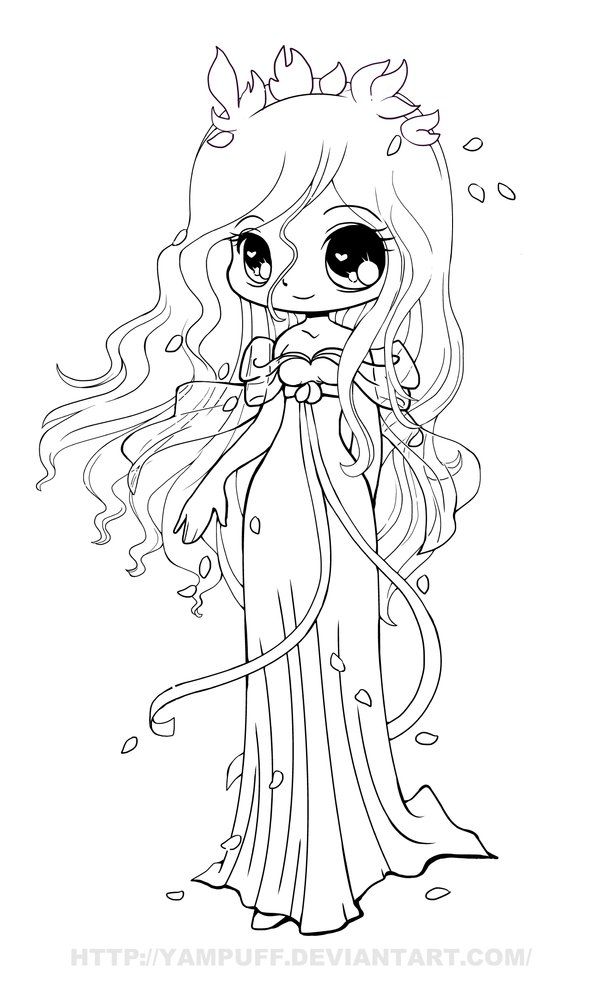 Anime Chibi Angel Coloring Pages - Coloring Pages For All Ages