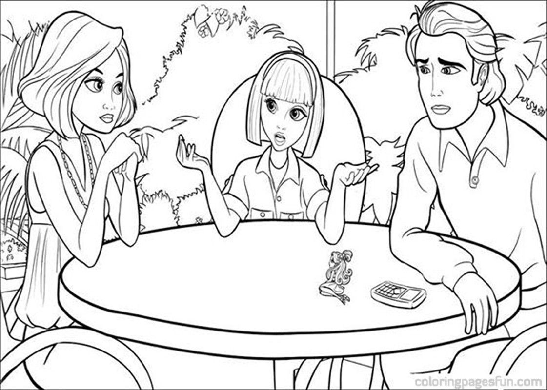 Barbie Thumbelina Coloring Pages Games - Coloring