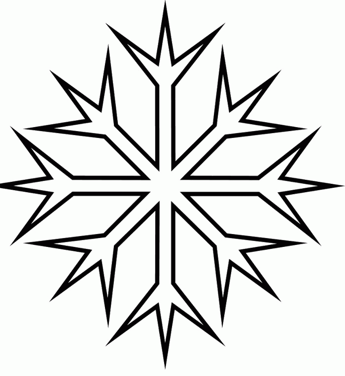 Snowflake - Coloring Pages for Kids and for Adults