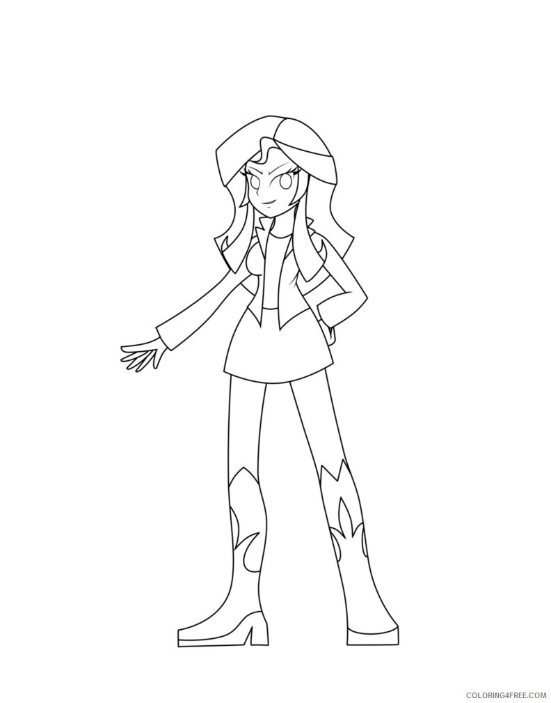 equestria girls coloring pages sunset shimmer Coloring4free -  Coloring4Free.com