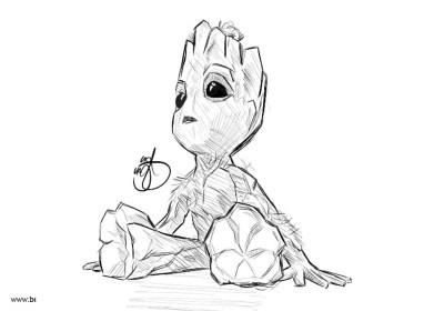 Cute Baby Groot Coloring Pages ...novocom.top