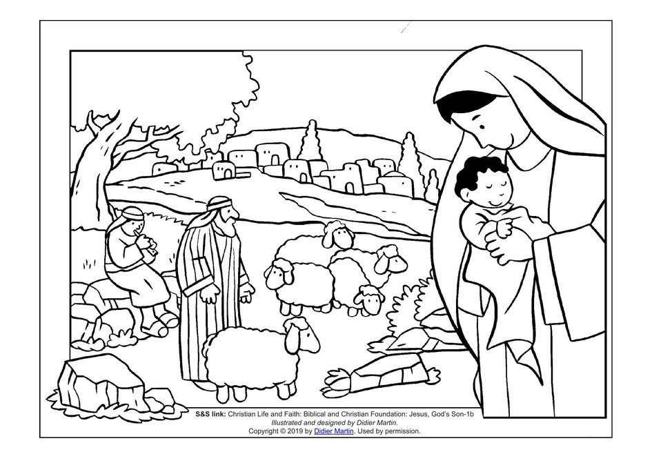 Coloring Page: Cities of the Bible: The City of Bethlehem | My Wonder Studio