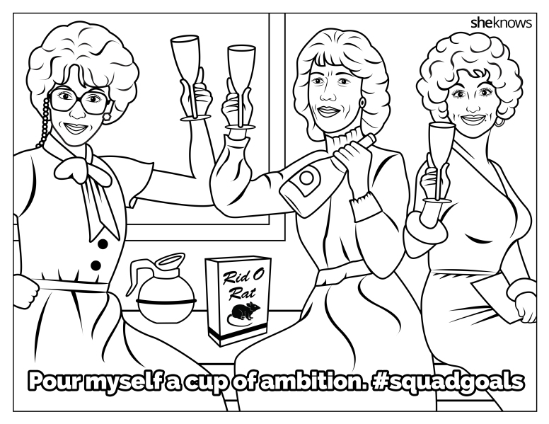 The Ultimate #SquadGoals Coloring Book — Print It, Color It, Live It –  SheKnows