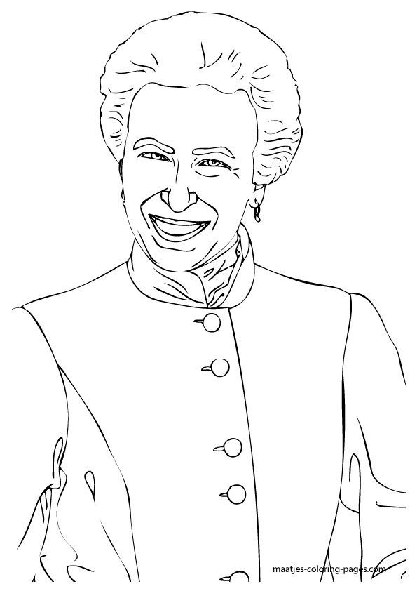 Princess Anne coloring pages
