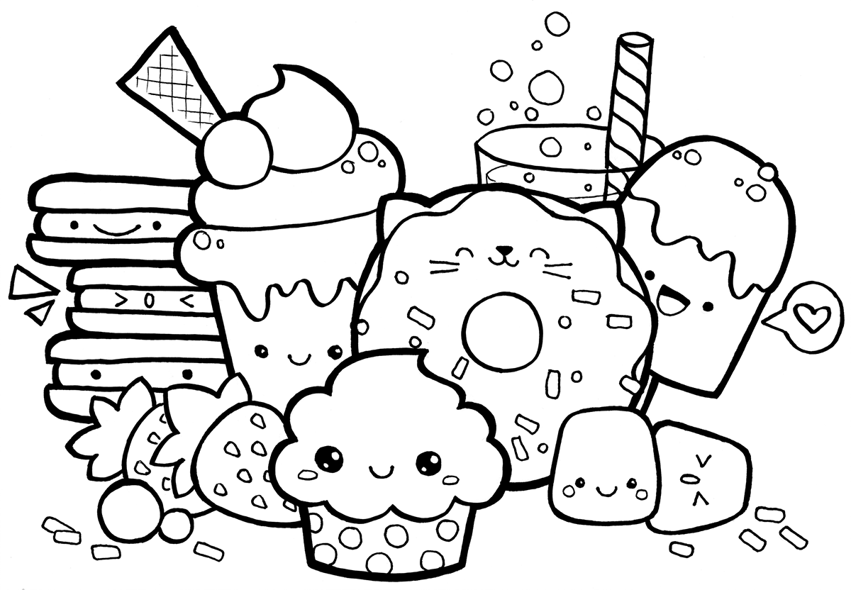 Kawaii Coloring Pages - Best Coloring Pages For Kids