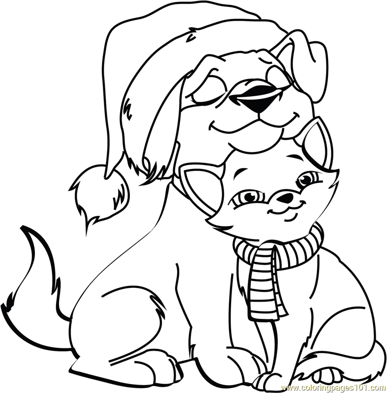 Cat And Dog Coloring Pages Collection - Whitesbelfast